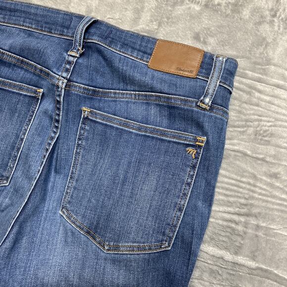 Madewell 10" High Rise Skinny Jeans Women's Size 29P Blue - Picture 10 of 11